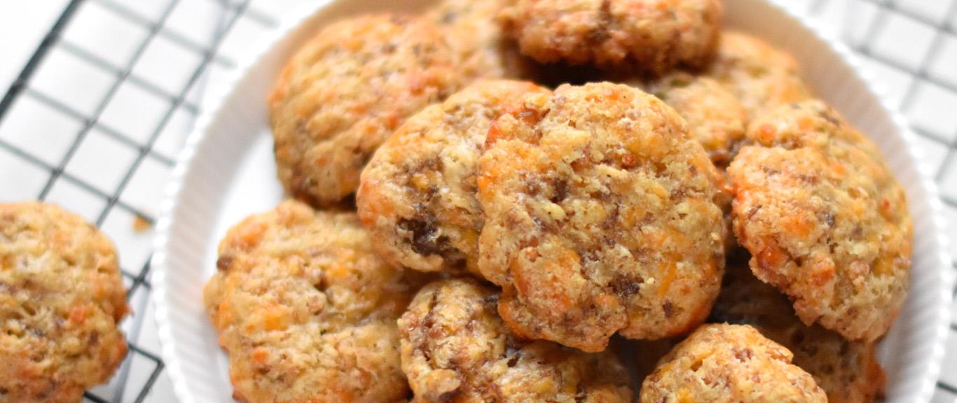 Sausage Cheddar Cookies / Biscuits