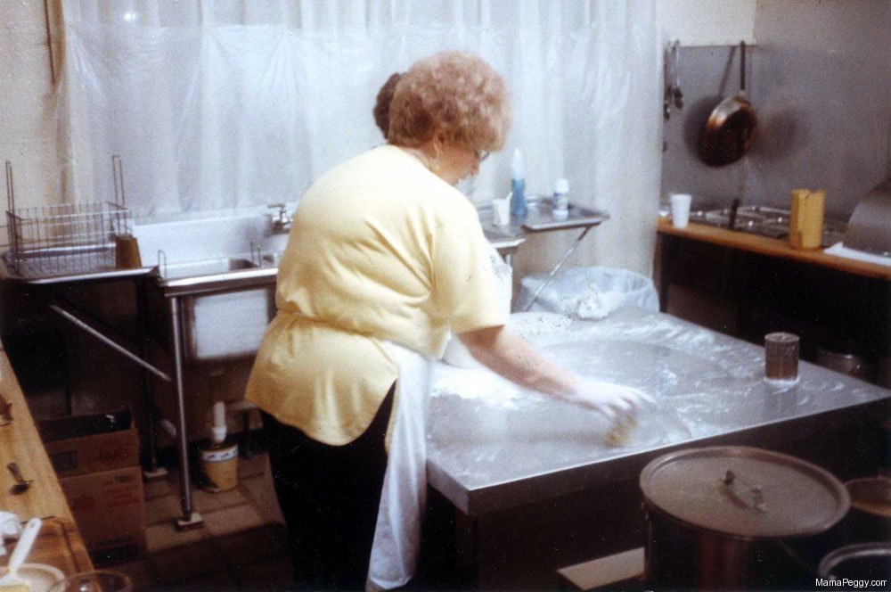 Mama Peggy Making Biscuits